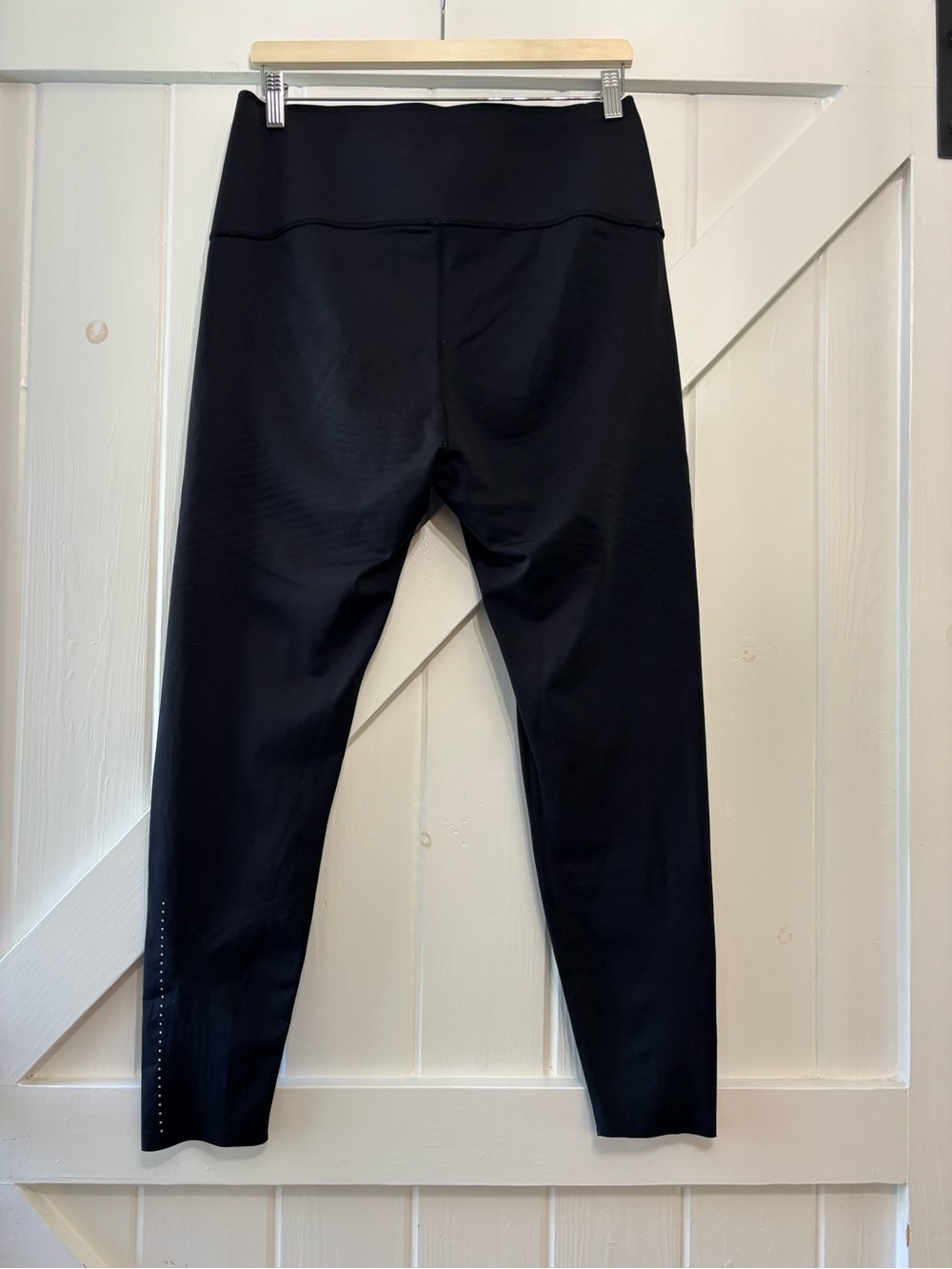 Fanka Black High Rise Compression Leggings Yoga Workout Run L - Picture 2 of 7